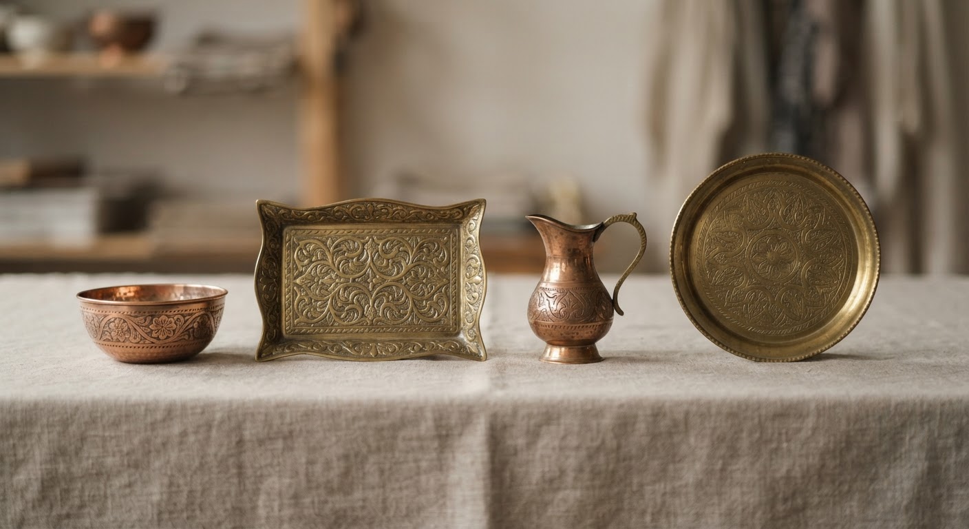 Decorative metalware