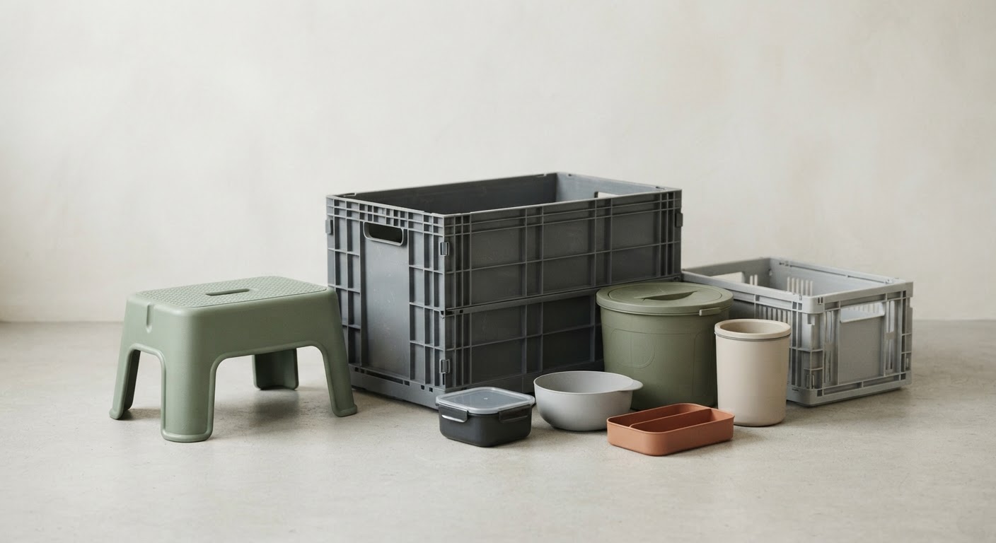 Moulded plastic housewares