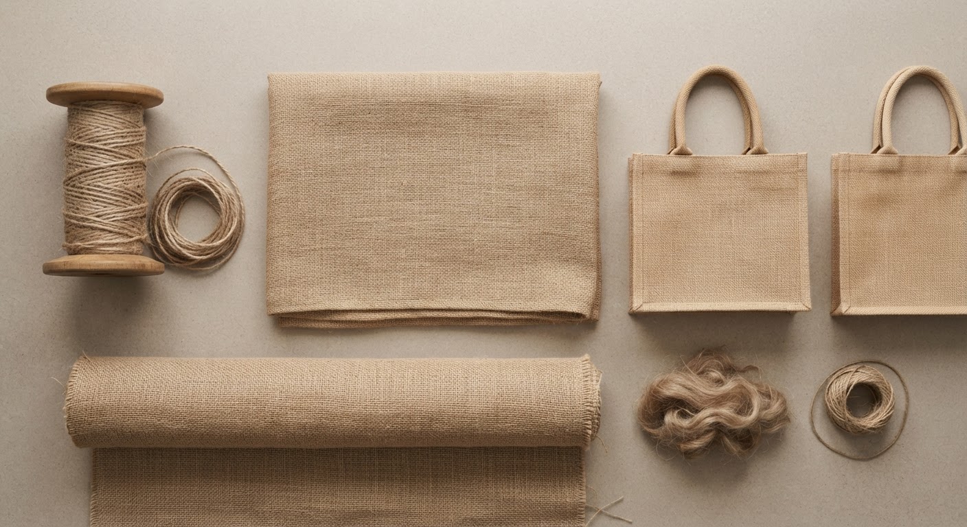 Jute yarn and woven jute goods