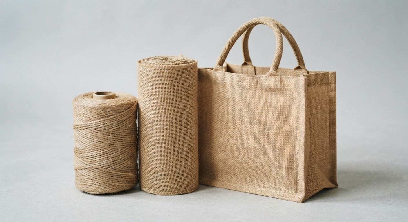Jute yarn and woven jute goods