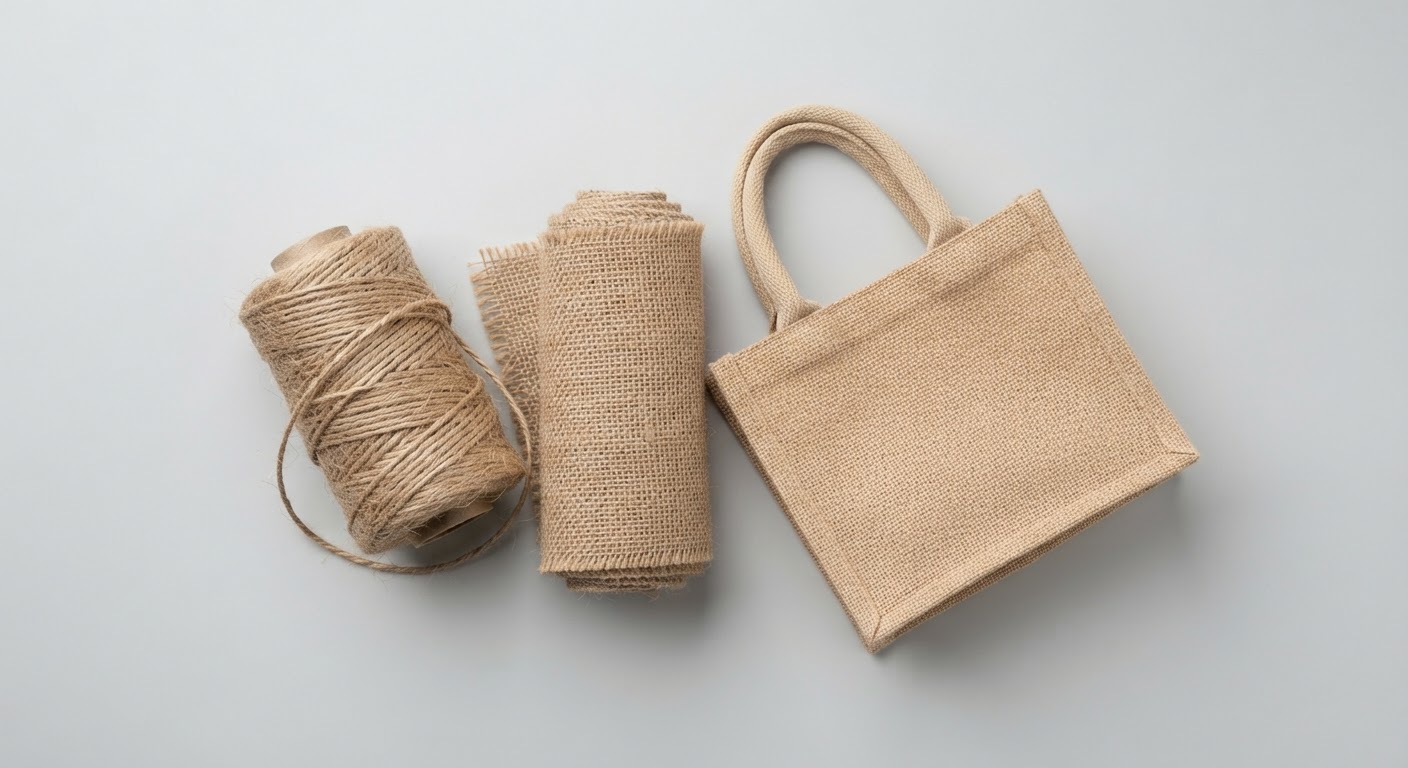 Jute yarn and woven jute goods