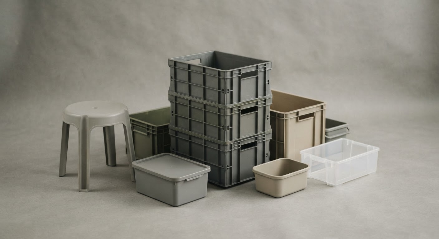 Moulded plastic housewares